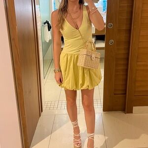 Zara Yellow Sleeveless Dress